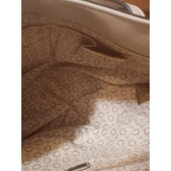 Women's GUESS Los Angeles Shoulder Bag Logo Side Tan Pink Rare Find! - Picture 10 of 13